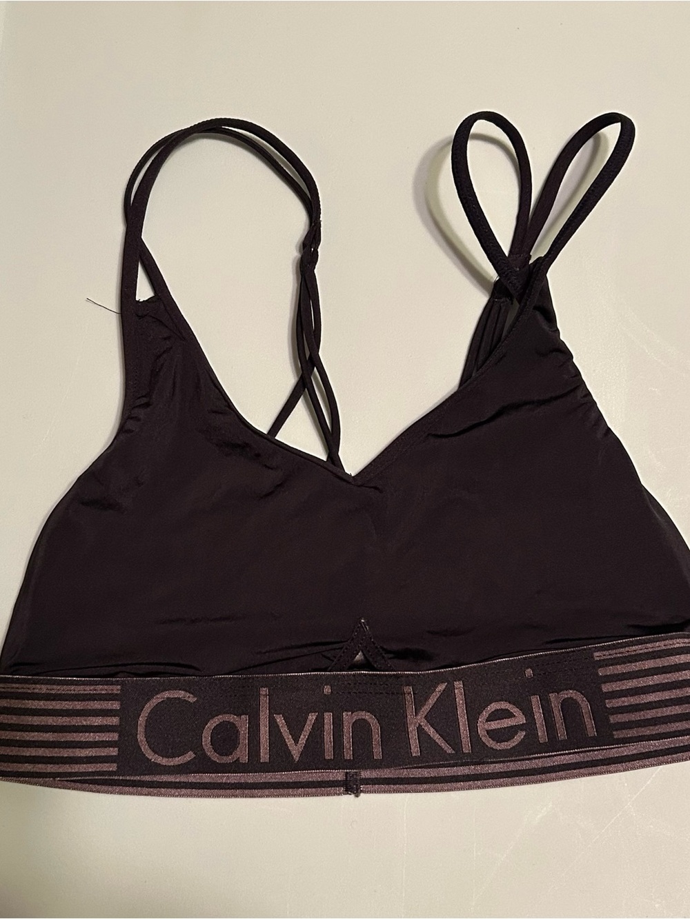 Calvin Klein Black Strappy Bralette